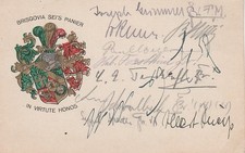 Studentika 1925 Brisgovia Freiburg Studentica Couleurkarte Studentenverbindung