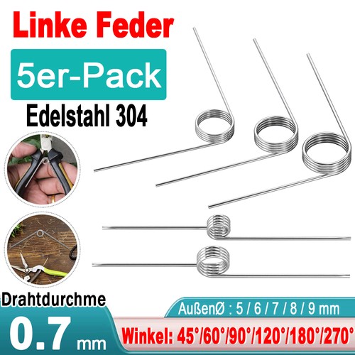 Schenkelfeder 7mm øa - schenkelfeder, 0,7mm