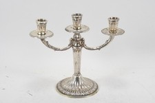 C26S79- Silber 800 Kerzenleuchter 3-flammig