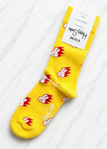 Happy socks flaming bunny - socks,