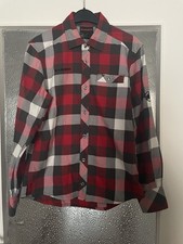 MAMMUT Hemd Kariert Rot Grau Gr. S Langarm Outdoor Freizeit