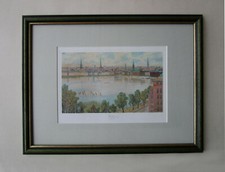 "Hamburg, Blick auf die Innenstadt", limitierte Galerie-Edition, Pit v. Frihling