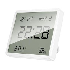Uhr Tischuhr Thermometer Hygrometer  Woche Uhr Datum Luftfeuchtigkeit Digital