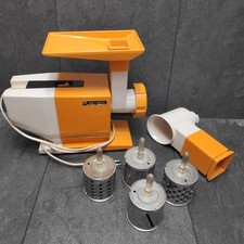 SEVERIN 3800 Gemüsereibe Käsereibe Fleischwolf Vintage Retro Orange Elektroreibe