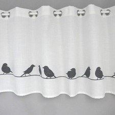 Scheibengardine Ösen chrom