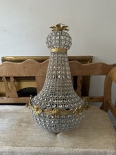 Glas vergoldet Messing Tasche