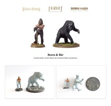 BEORN und Bär - GW - HdR - Resin - montiert - Haut-Farbton grundiert - ohne OVP