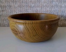 gedrechselte Schale aus Akazienholz, geräuchert , Durchmesser 23 cm Handarbeit