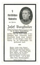 Orig. Sterbebild 45.ID Soldat