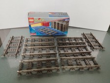 Lego Eisenbahn 4515 Gerade Schienen mit OVP 9V Train 8 Gleise A