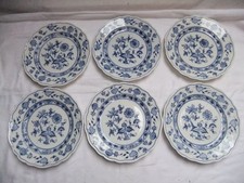 6 kl. Teller Brotteller , ca. 19cm  , Zwiebelmuster , Teichert Meissen