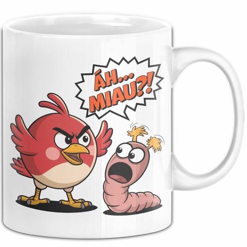 Regenwurm vogel tasse - vogel, geschenk
