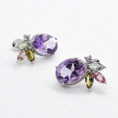 Oval amethyst turmalin - amethyst,