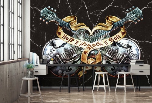Fototapete gitarre rockmusik - gitarre,