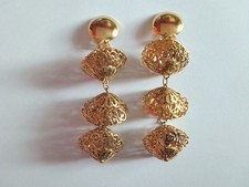 Ohrclips Ohrringe Goldfarbig Metall Modeschmuck