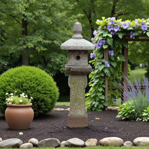 Alte japanische steinlaterne - japanische,