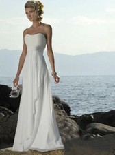 Empire Chiffon Brautkleid