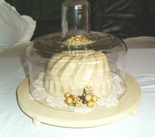 Tablett Holz creme mit