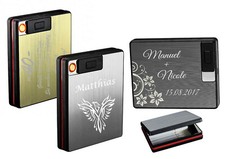 Zigarettenetui mit Gravur nach