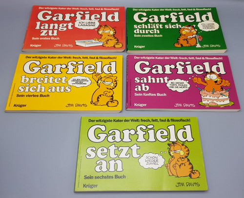Garfield krüger comics - garfield, 5x