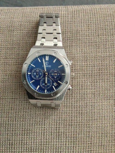 Herrenuhr silber zifferblatt - herrenuhr,