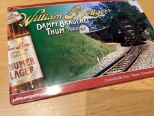 Werbeschild Blechschild Willian Böttger Dampf Brauerei Thum