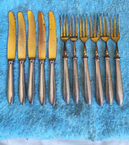 Antikes obstbesteck messer 6 - messer,