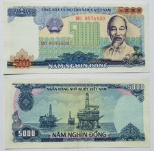 Vietnam 5000 Dong 1987 / Pick.104a  - XF