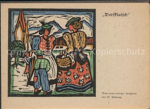 Kuenstlerkarte hohenegg - w.,