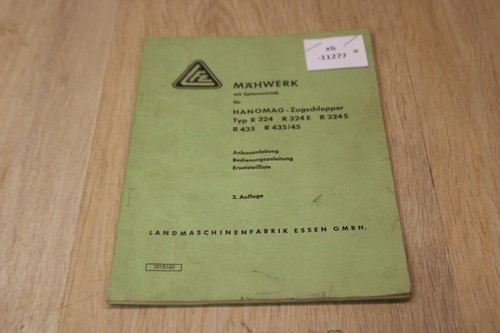 Hanomag mähwerk typ r324 - mähwerk,