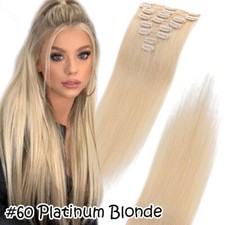 8 Haarteil Clip In Remy