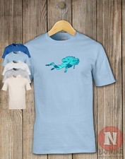 Tauchen T-Shirt Hai Stachelrochen Wal Nassanzug Schnorcheln Tiefseetaucher  