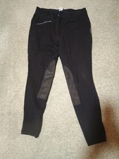 DECATHLON Mädchen/ Damen Reithose Fouganza, Gr. XL, schwarz 