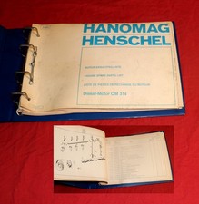 Ersatzteilliste Hanomag Motor OM 314 Dieselmotor Mercedes F 45, F 46, F 55