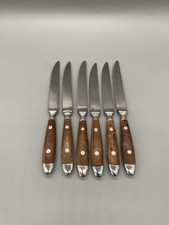 Steakmesser Esmeyer rustikal Edelstahl mit Holzgriff genietet 6 Stück