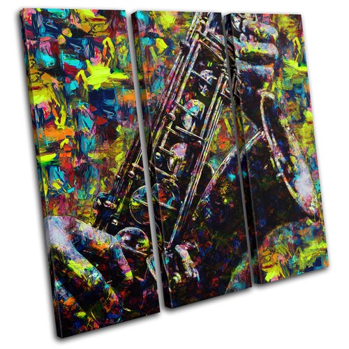 Saxophone colourful pop - saxophone, paint
