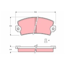 Satz Bremsbeläge Bremsklötze