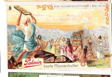Palmin -älteres Kaufmannsbild - Biblische Geschichte - Gesetzestafeln - Foto