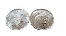 MDS VATIKAN 500 LIRE 1975 "PAPST PAULUS VI. - HOLY YEAR", SILBER 