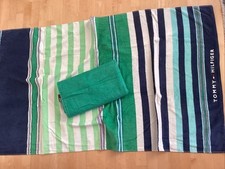 Tommy Hilfiger Zwei Strandhandtücher - Badetuch, Saunatuch, Handtuch, Badetuch