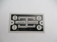 Typenschild Schild Oldtimer