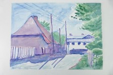 Wilhelm Klußmann Aquarell 1995 sig. Rügen, Lohme 48x65cm N-1616
