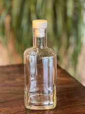 *** 1  Likör-/ Schnapsflasche, leer, mit Korkstopfen 0,5 Liter