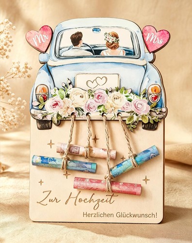 Geldgeschenk hochzeit holz - hochzeit,