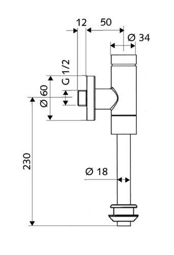 Schell urinal druckspüler - urinal,