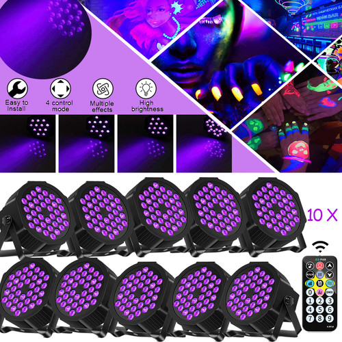 10x 72w schwarzlicht par - uv,