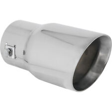 Universal Edelstahl Auspuffblende Endrohr schräg | 139 x 76 mm | CHROM
