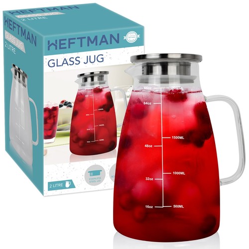 Heftman glas kanne krug - 2l,