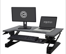 Ergotron WorkFit-P Steh-Sitz Halterung Laptop Arbeitsp Monitorarm Tischhalterung