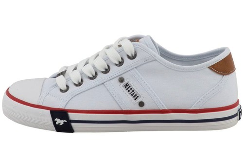 Mustang canvas sneaker weiß - mustang,